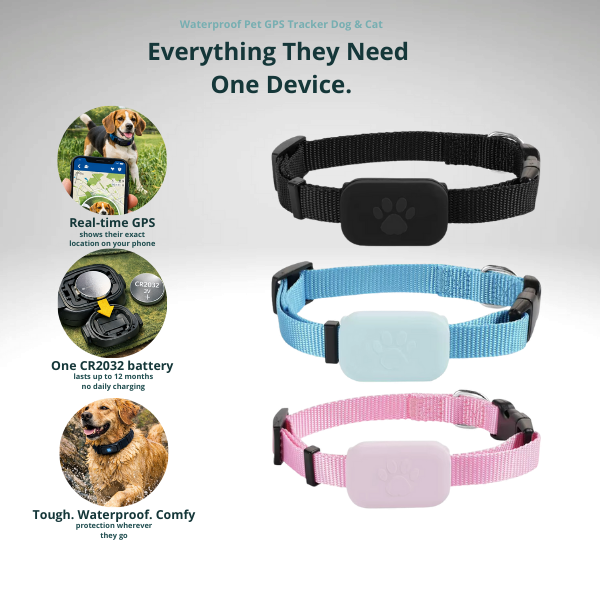 Waterproof Pet GPS Tracker Dog & Cat